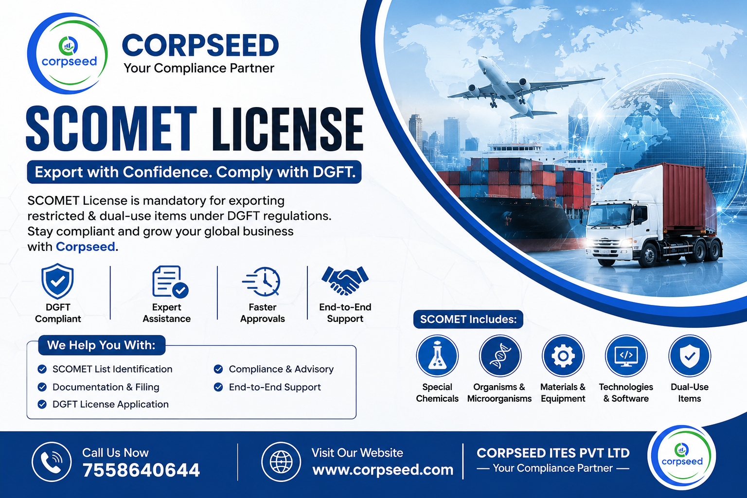 Get SCOMET License Faster – Complete Guide to SCOMET List, DGFT Rules & Export Compliance